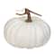 10" White Flat Round Pumpkin Tabletop Décor